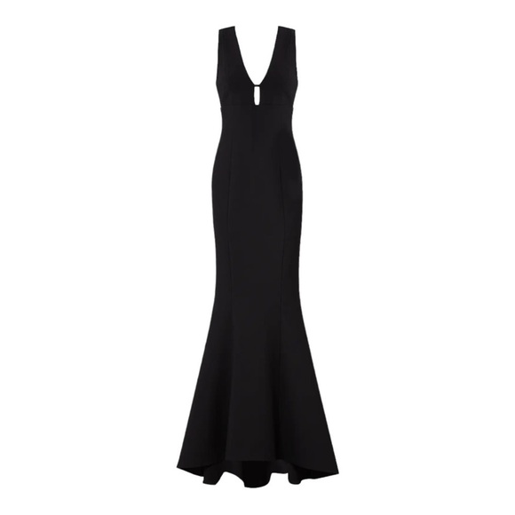 LIKELY x Revolve Albury Cutout Maxi Gown Black Size 6 - Picture 6 of 9